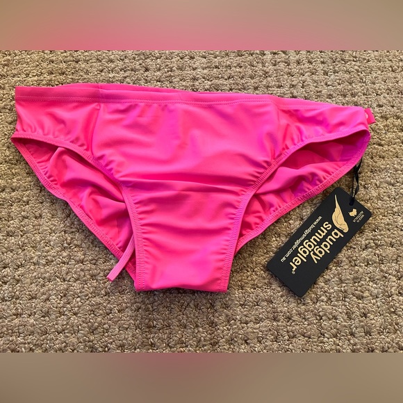 Budge Smuggler plain pink speedo-style swim brief Size 36 NWT - Picture 1 of 6